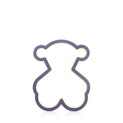 Silueta Bear Pendant in Silver Vermeil and Titanium image number 0