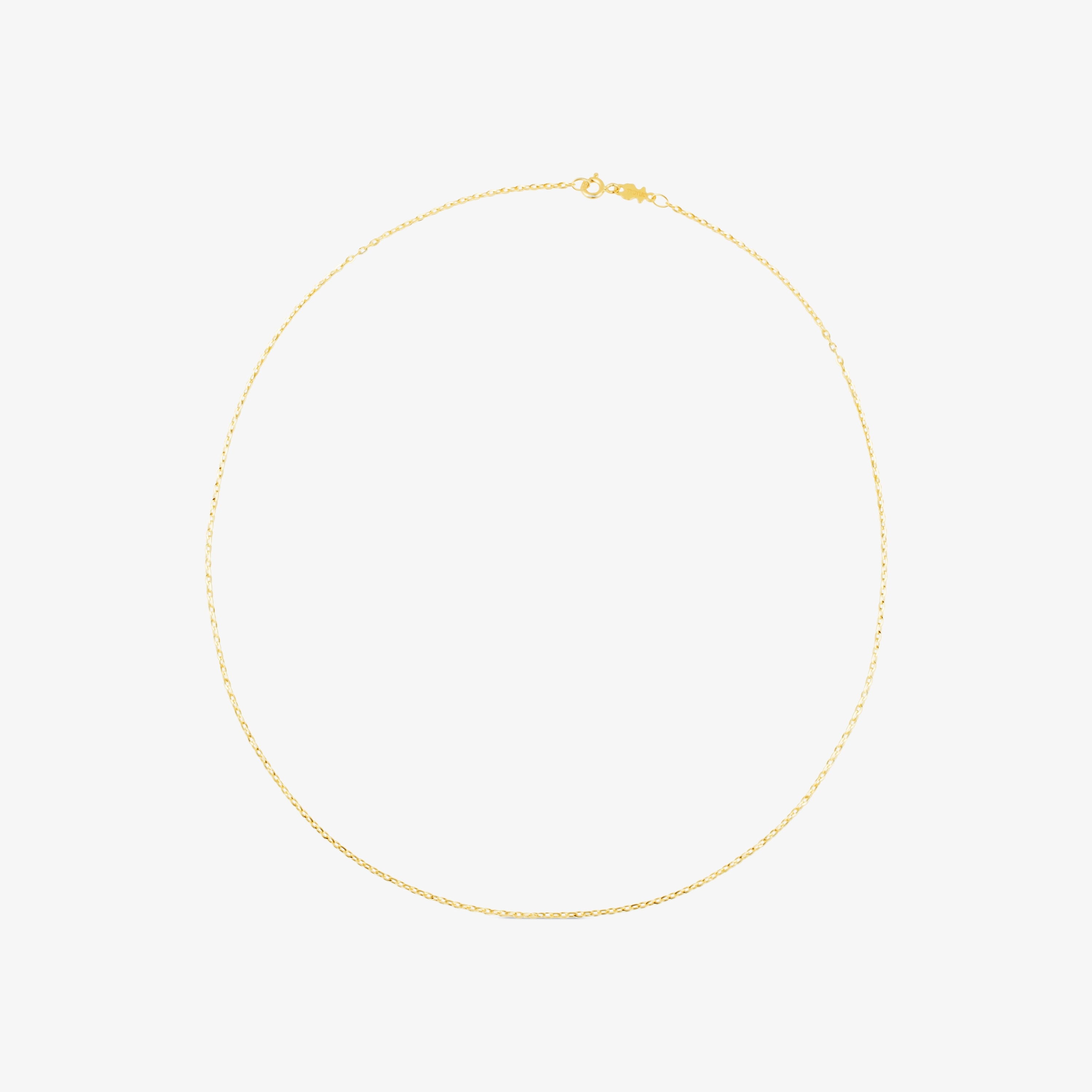 45 cm 18K solid gold TOUS Chain Choker with oval rings.