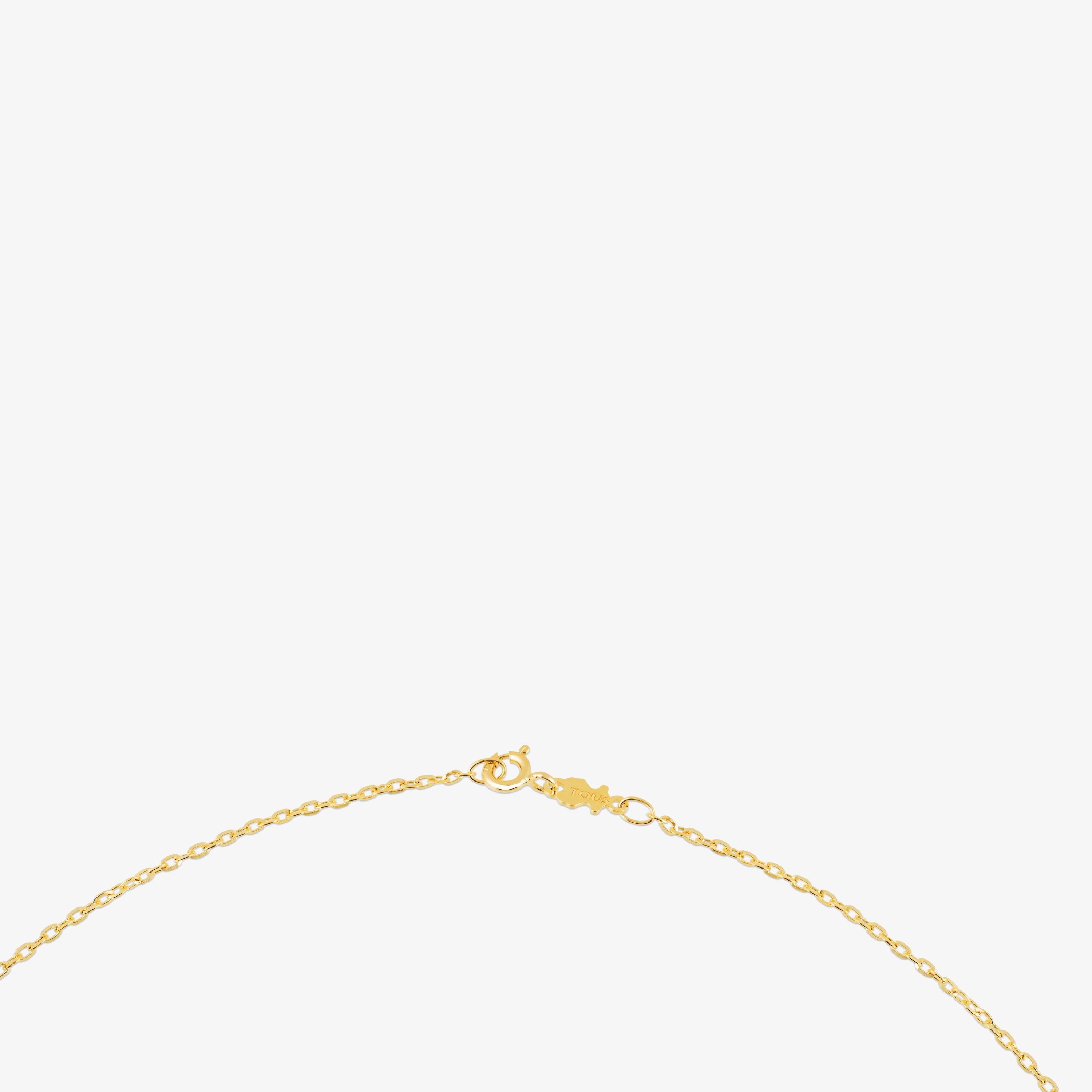 45 cm 18K solid gold TOUS Chain Choker with oval rings.