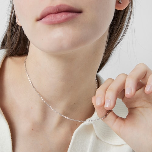 White Gold TOUS Chain Choker 45cm