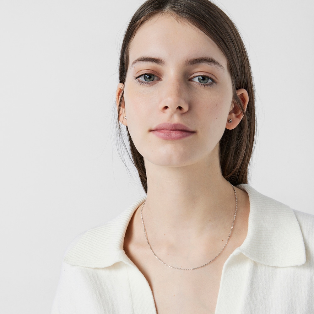 White Gold TOUS Chain Choker 45cm