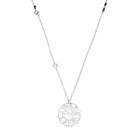 Collar TOUS Mama de Plata y cordón negro