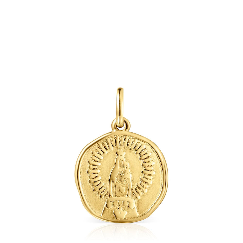 Colgante Devoción Virgen del Pilar de Oro image number 0