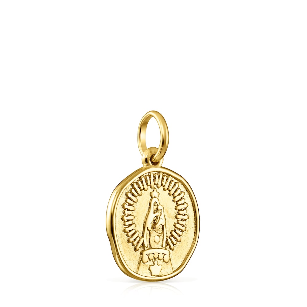 Colgante Devoción Virgen del Pilar de Oro image number 1