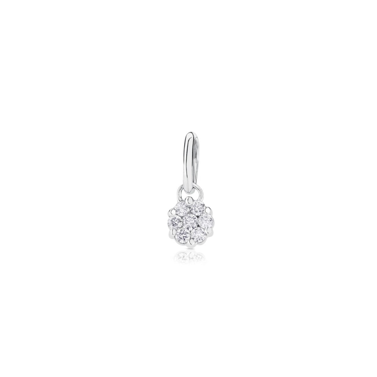 White Gold TOUS Les Classiques Pendant with Diamonds