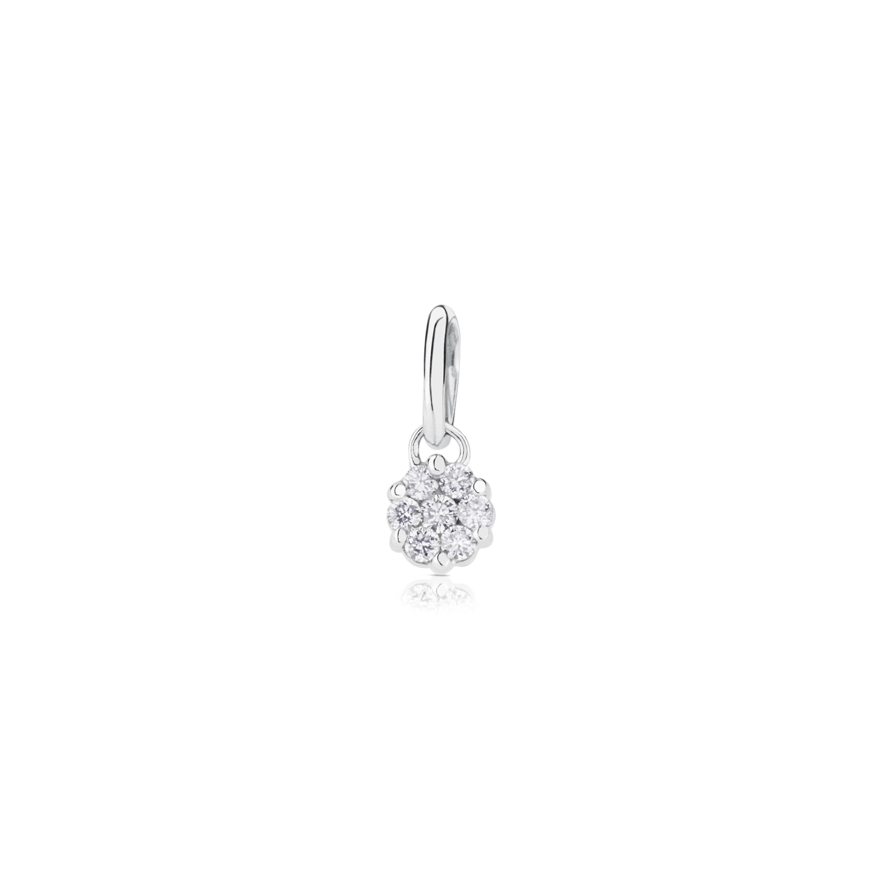White Gold TOUS Les Classiques Pendant with Diamonds