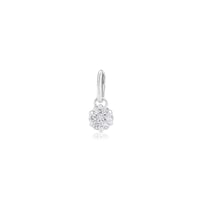 Colgante de oro blanco con diamantes motivo 4,4cm Les Classiques