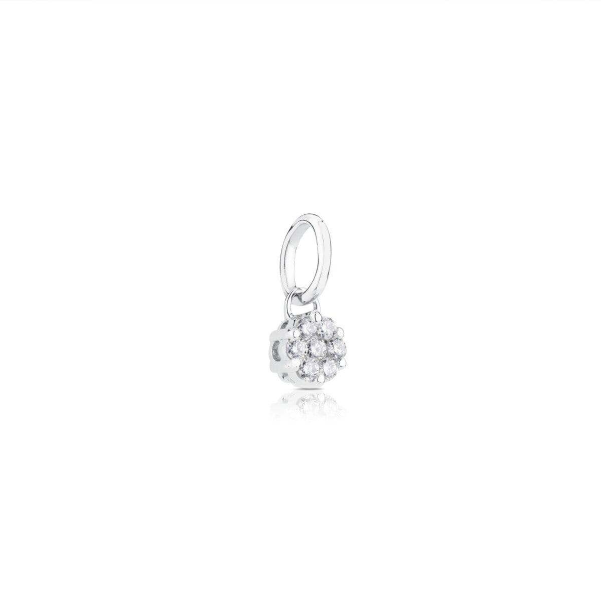 White Gold TOUS Les Classiques Pendant with Diamonds