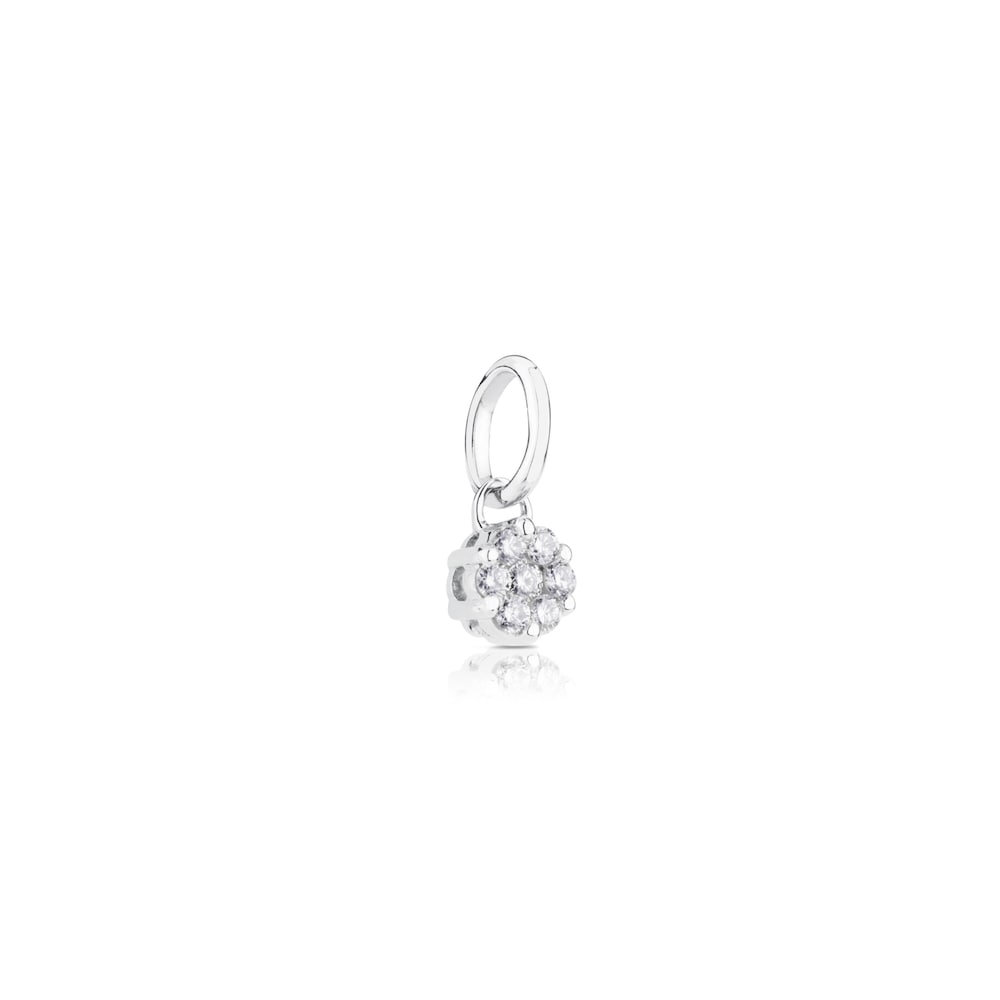 White Gold TOUS Les Classiques Pendant with Diamonds