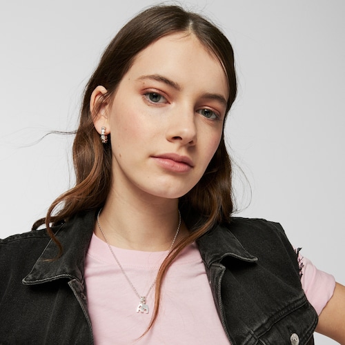 Pendentif Alphabet lettre&nbsp;M en Argent