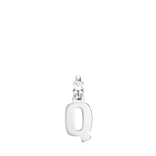 Colgante letra Q de plata Alphabet