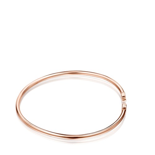 Pulsera con ba&ntilde;o de oro rosa 18 kt sobre plata y espinelas Motif