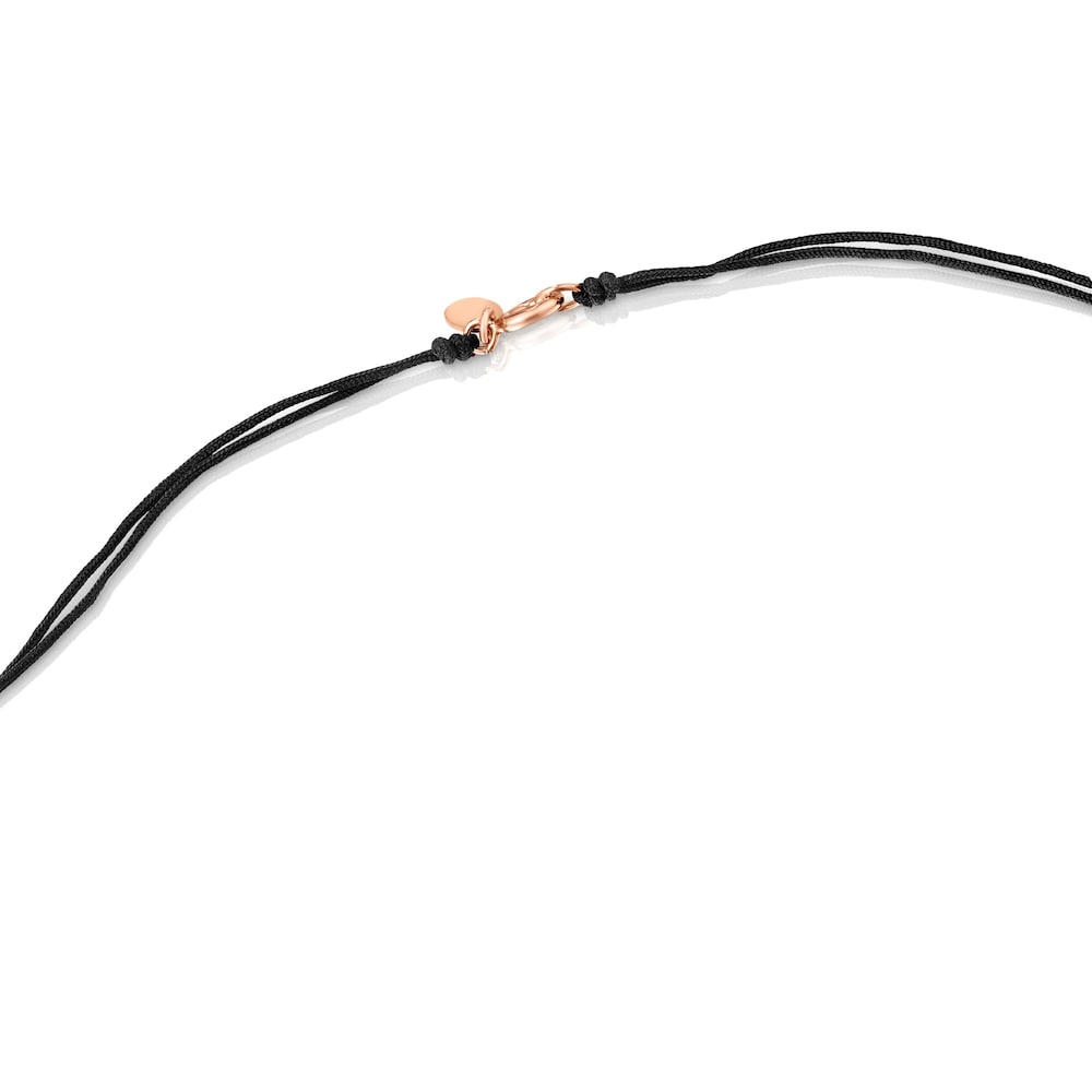 Tous Mini Motif - Naszyjnik z r&oacute;żowego srebra Vermeil ze spinelami, perłami i rubinem