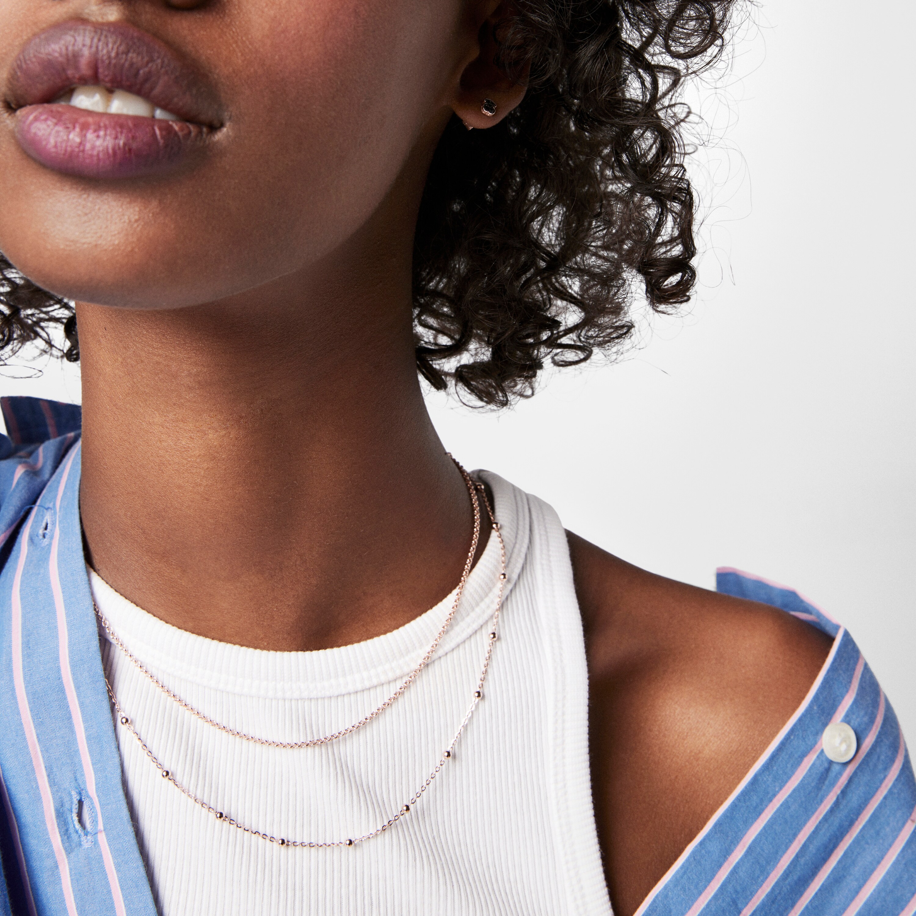 Pack of TOUS Motif Earrings in Rose 18K gold vermeil with Spinels 0.44 - 0.51 cm