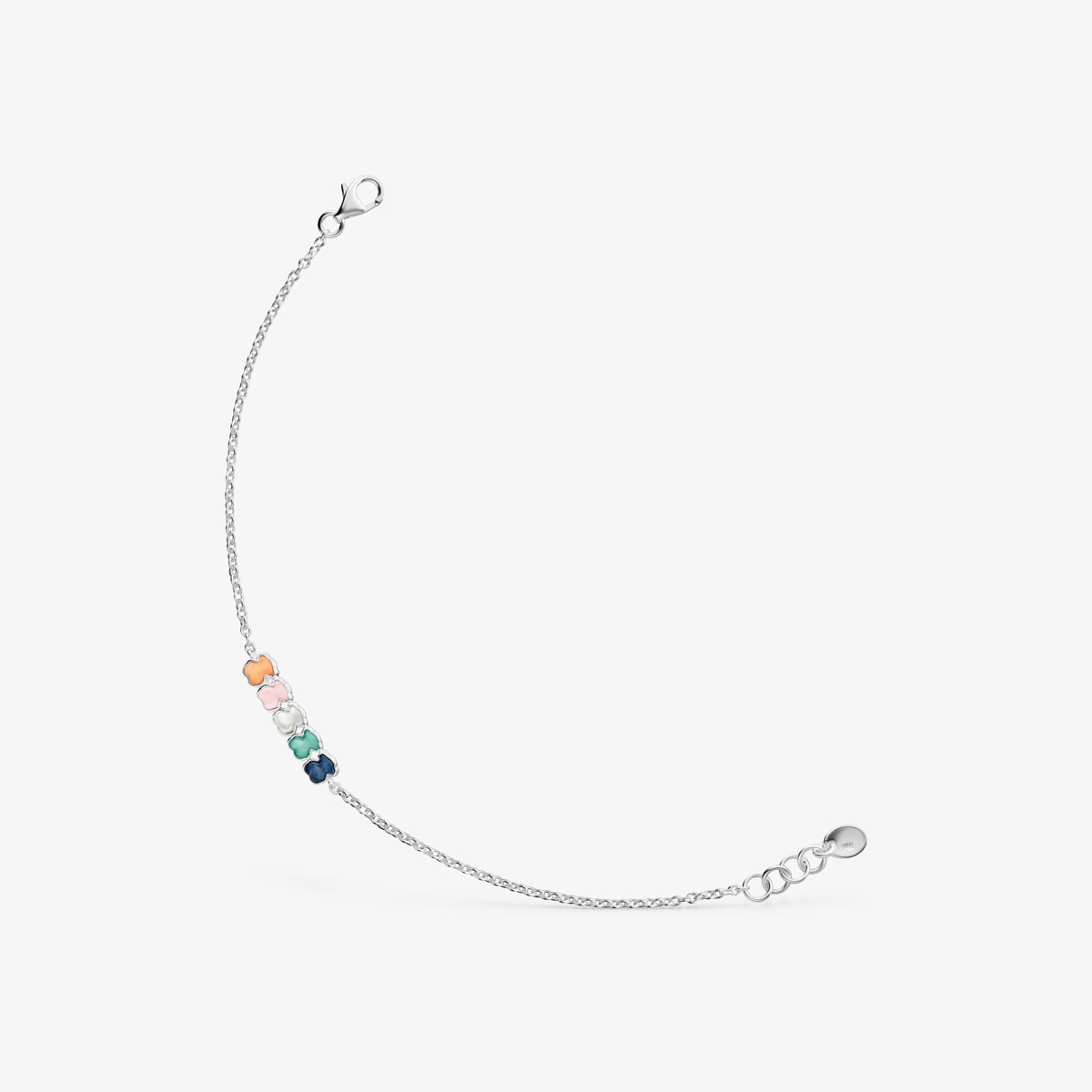 Tous - Pulsera De Plata Con Gemas Mini Color - Multi