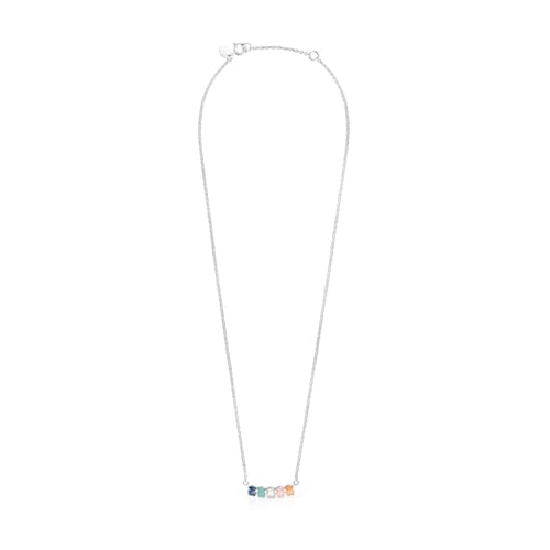 Collar de plata con gemas Mini Color