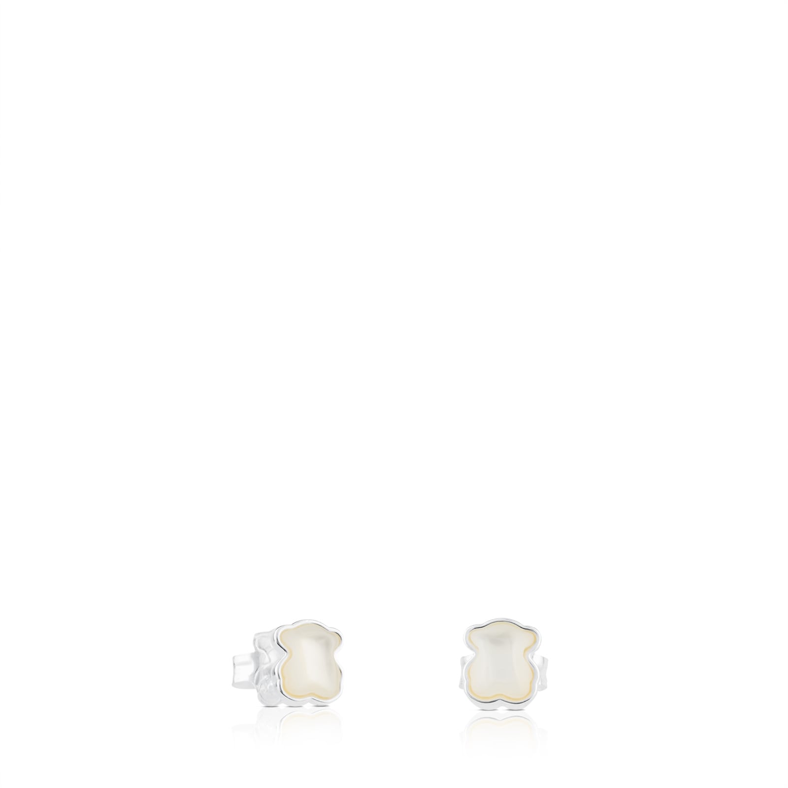 Silver TOUS Color Earrings with mother-of-pearl