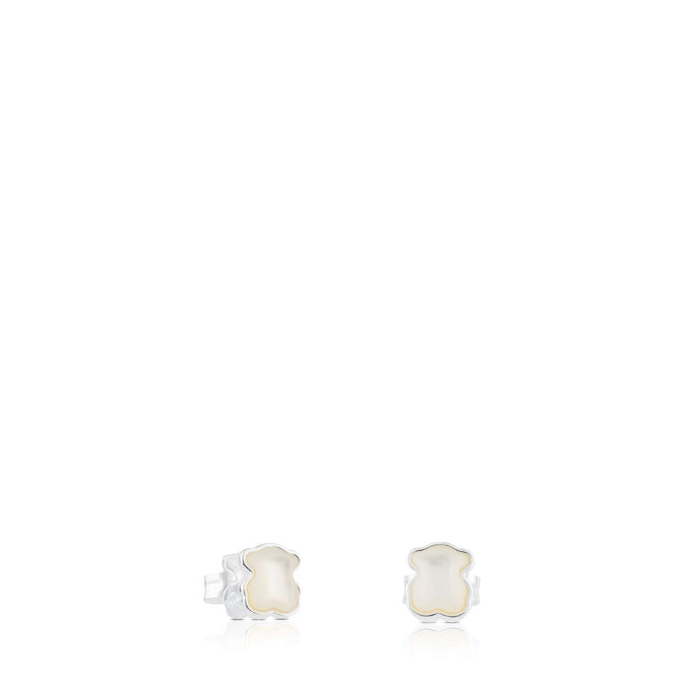 Pendientes de plata y nácar 0,7cm TOUS Color image number 0