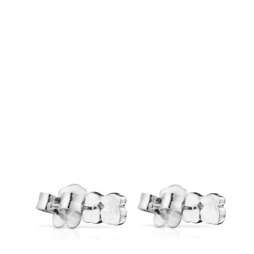 TOUS Mini Color Earrings in Silver with Gemstones 1,2cm