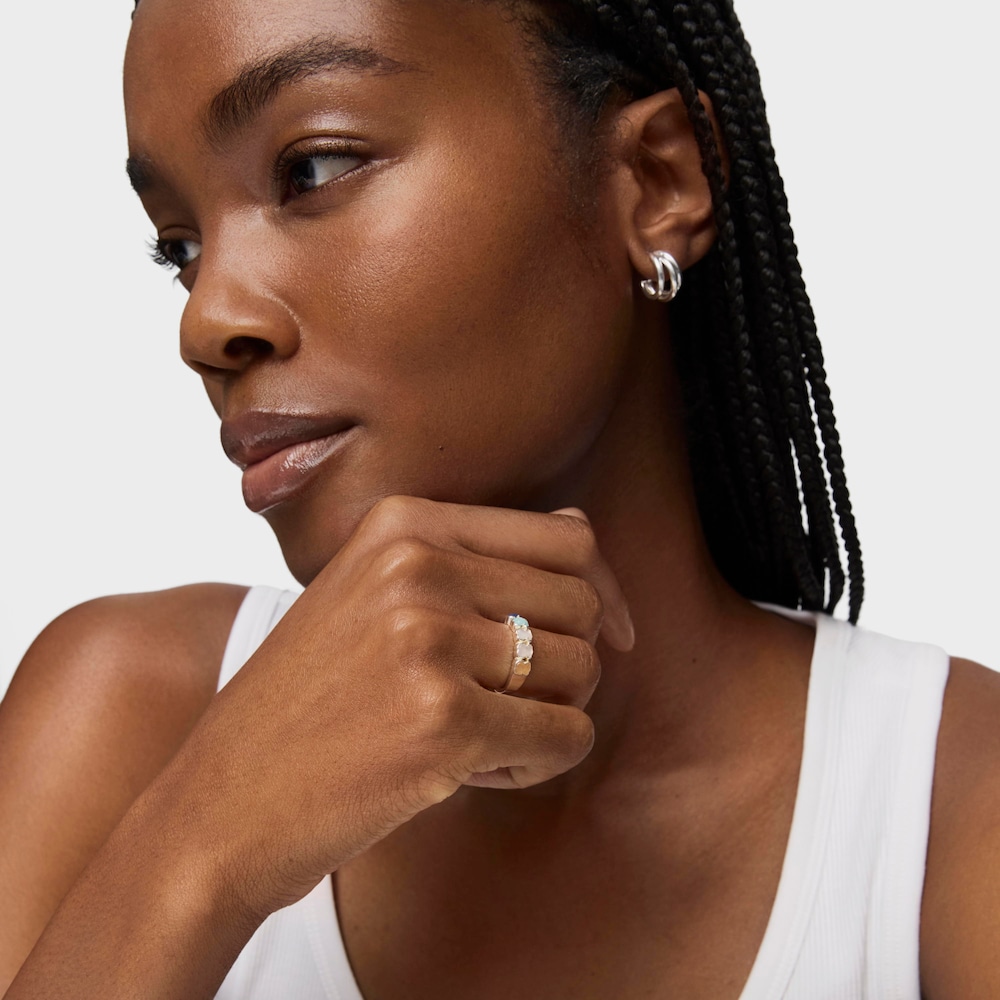 Mini Color &ndash; Prsteň Tous zo striebra s mot&iacute;vmi medved&iacute;kov z kameňov