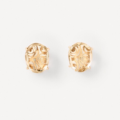 Gold Earrings with quartz TOUS&nbsp;ATELIER UNIQUE&nbsp;PIECES image number 0