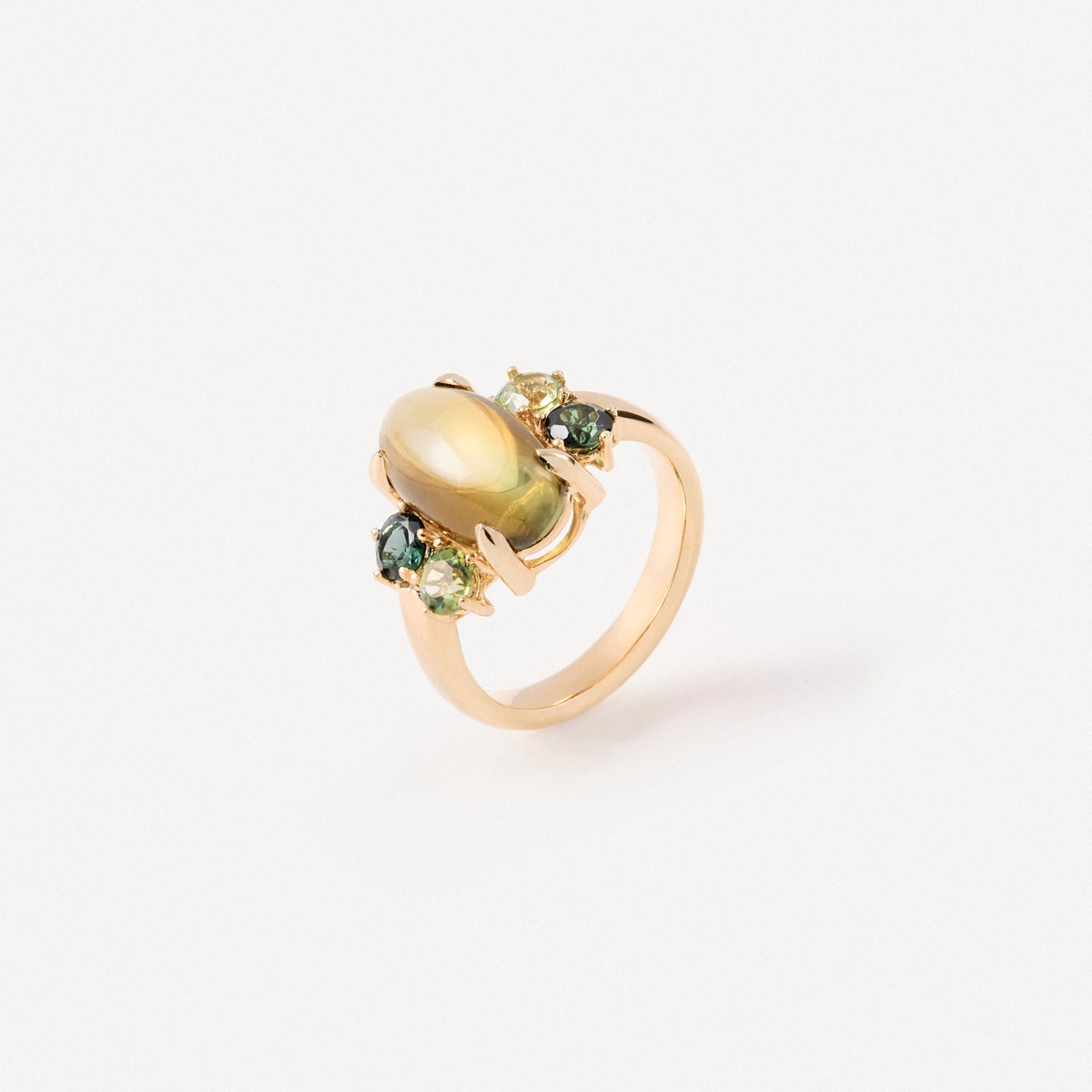 Gold Ring with tourmaline and peridot TOUS ATELIER UNIQUE PIECES