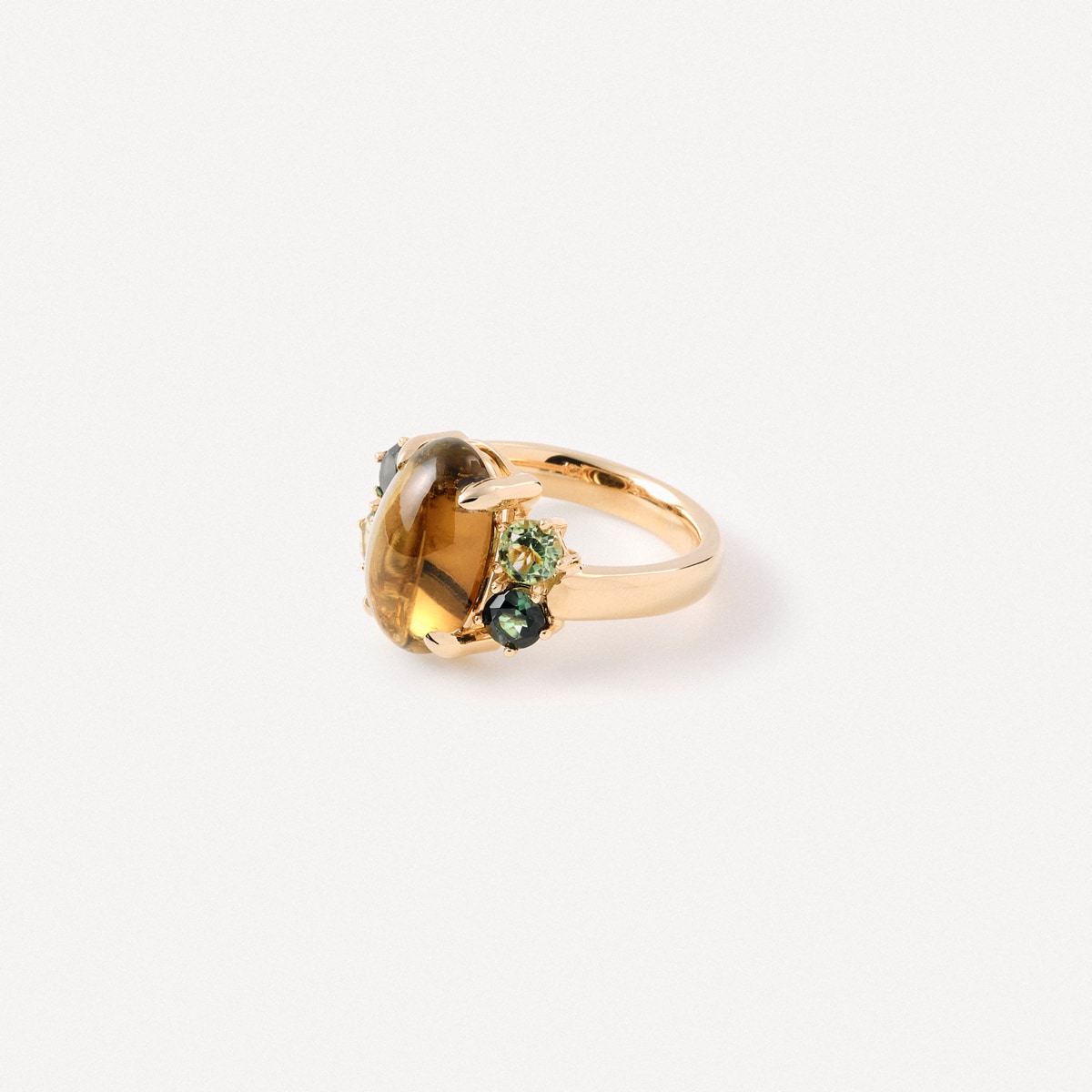 Gold Ring with tourmaline and peridot TOUS ATELIER UNIQUE PIECES