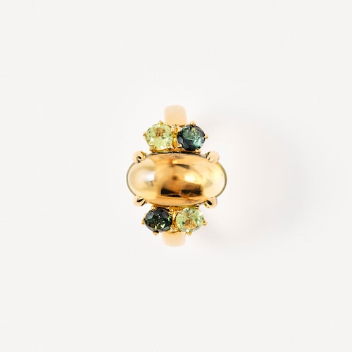 Anillo de oro con turmalina y peridoto TOUS ATELIER UNIQUE PIECES