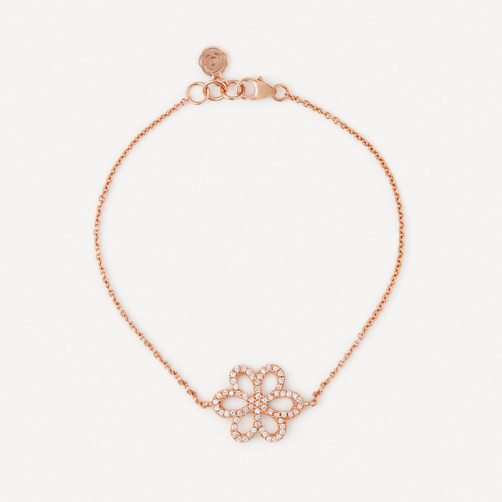 Pulsera de oro rosa con diamantes TOUS ATELIER image number 1