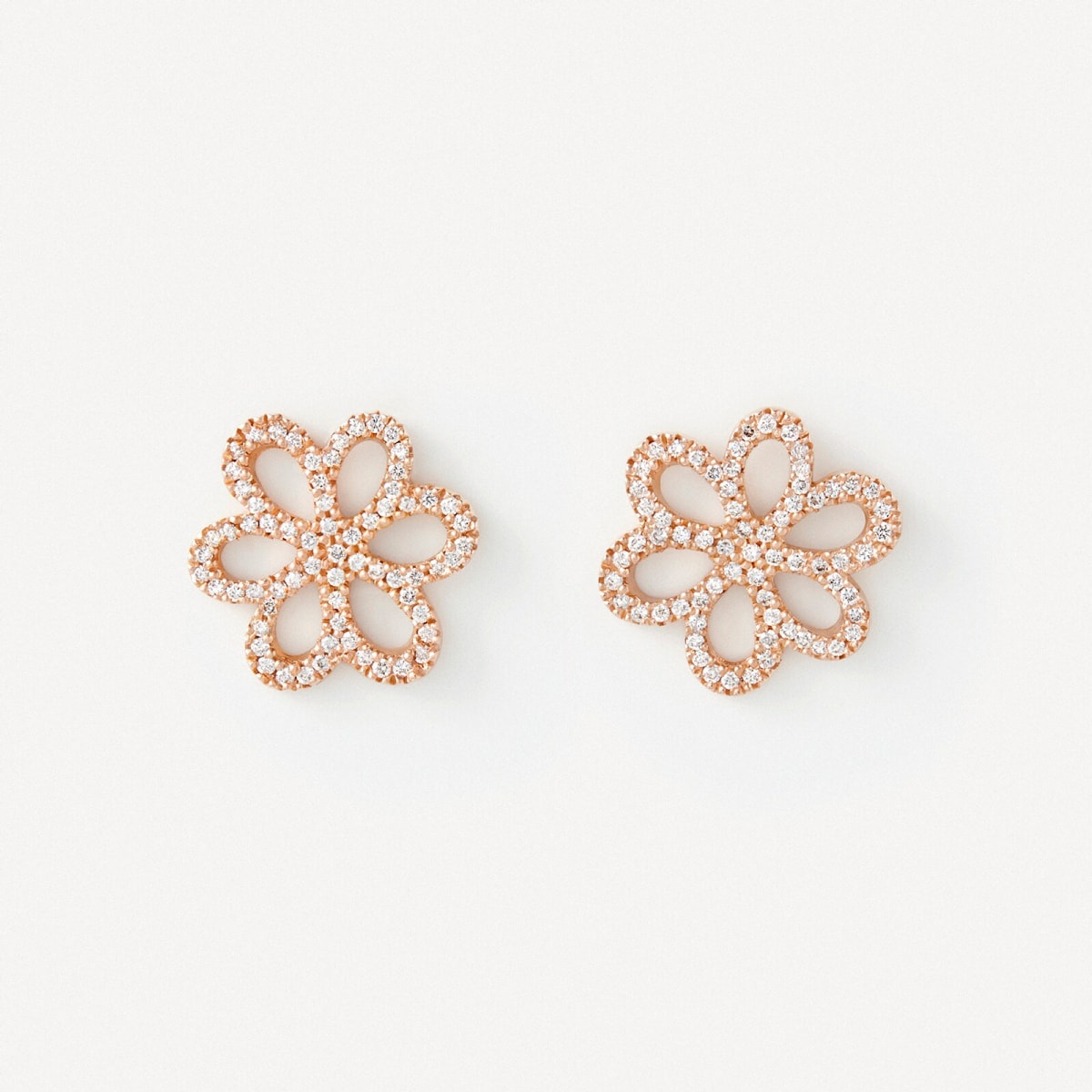 Tous - Pendientes De Oro Rosa Con Diamantes Tous Atelier - Transparente