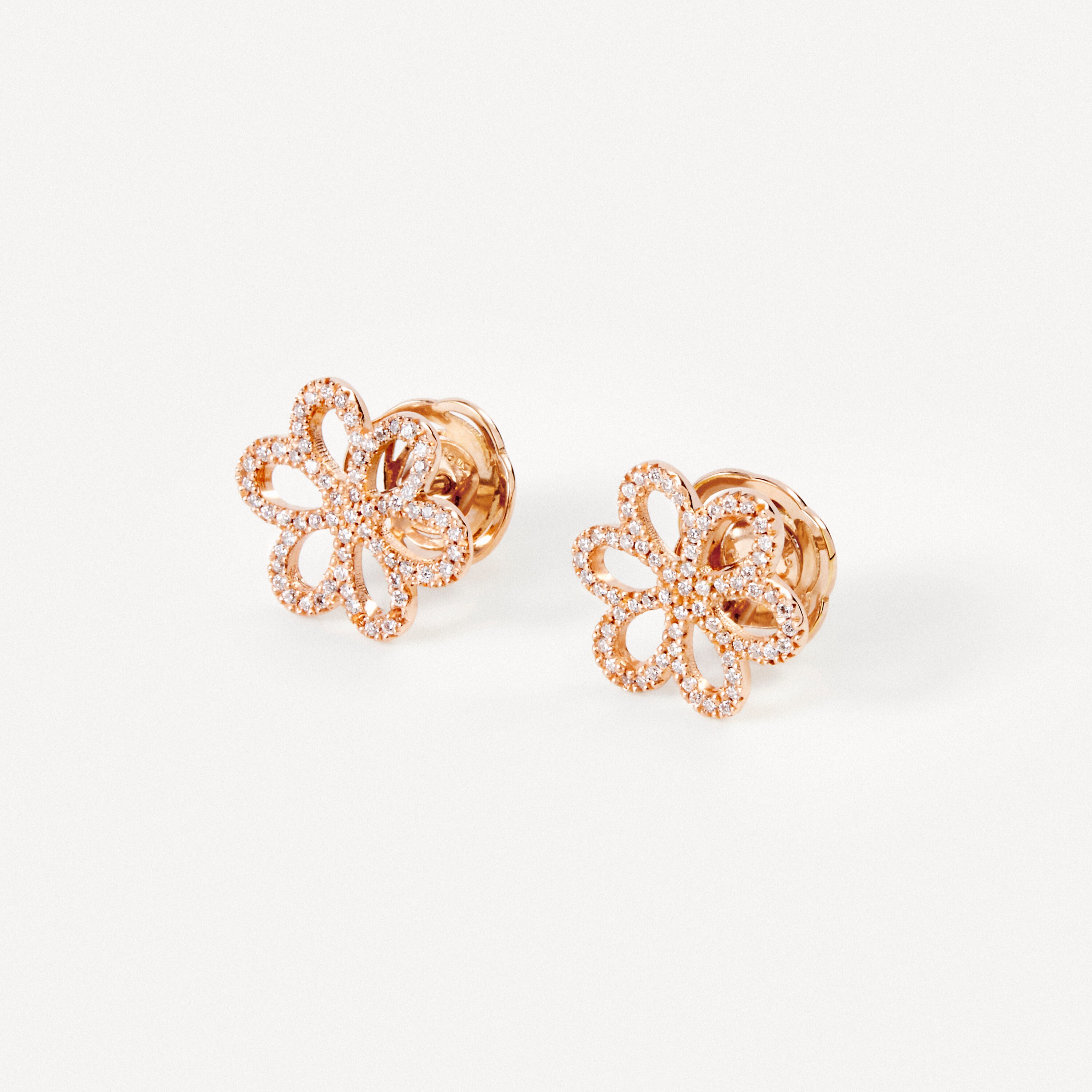 Earrings in rose gold with diamonds TOUS ATELIER
