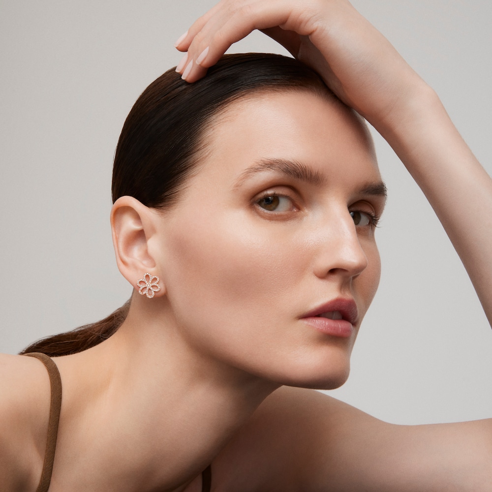 Kolczyki z r&oacute;żowego złota z diamentami TOUS ATELIER