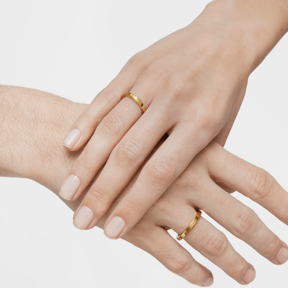 Anillo alianza aro cuadrado de oro TOUS Alianzas