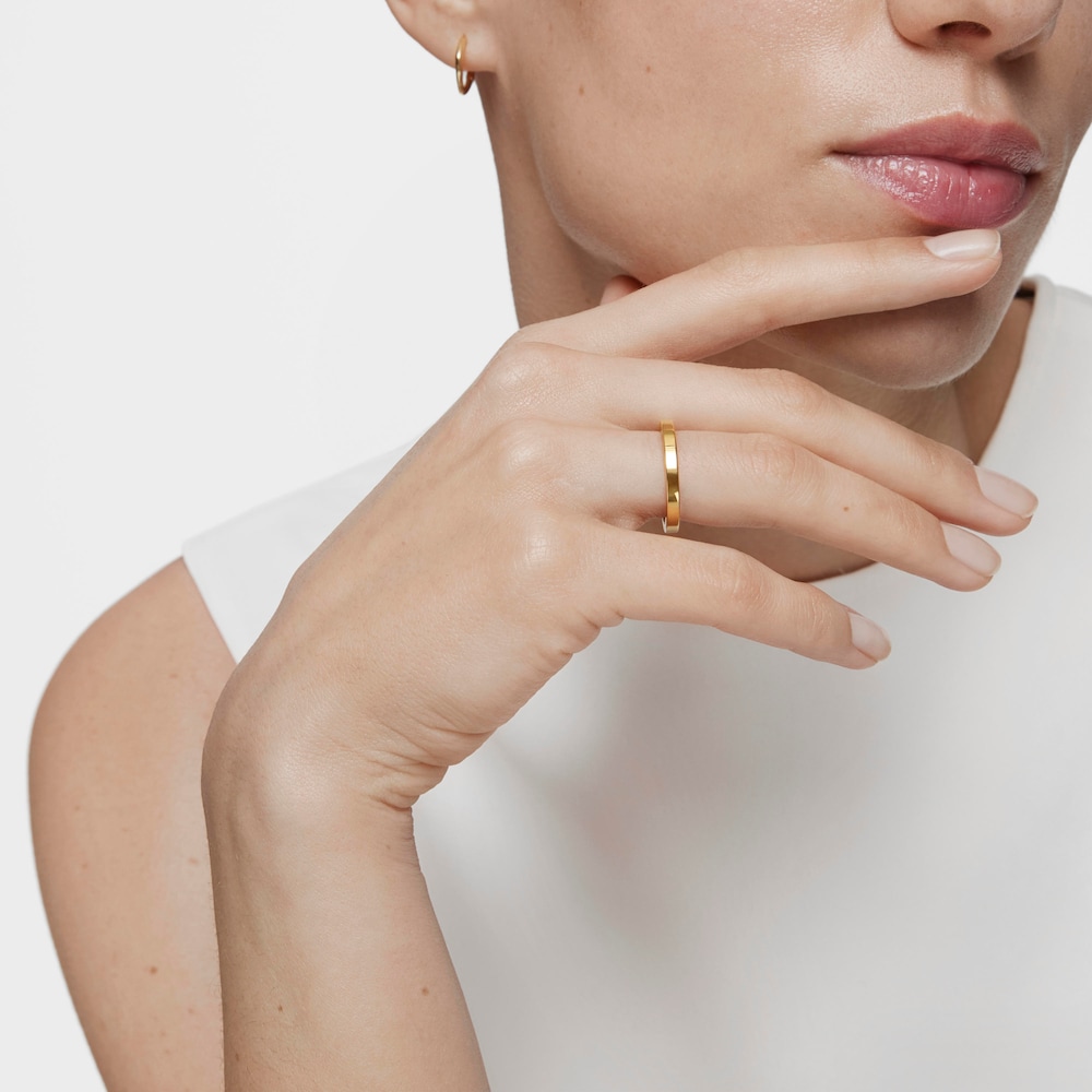 Anillo alianza aro cuadrado de oro TOUS Alianzas