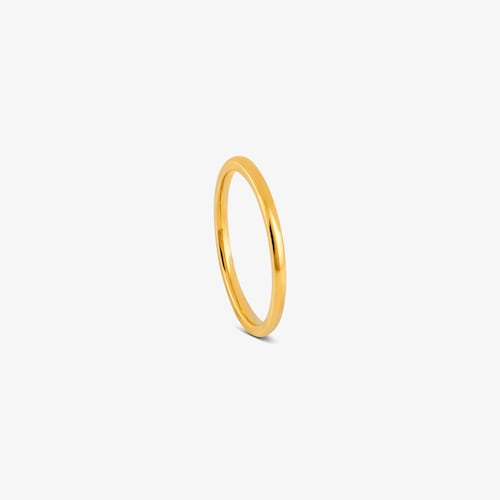2.7&nbsp;mm gold half-round wedding band Ring TOUS Alianzas
