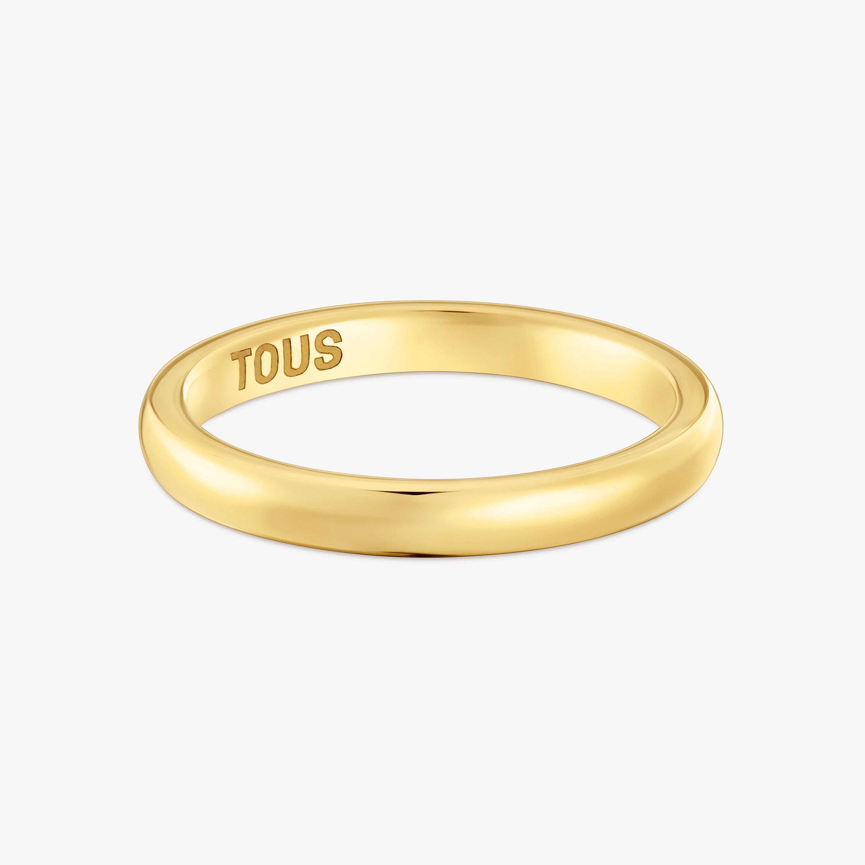 2.7 mm gold half-round wedding band Ring TOUS Alianzas