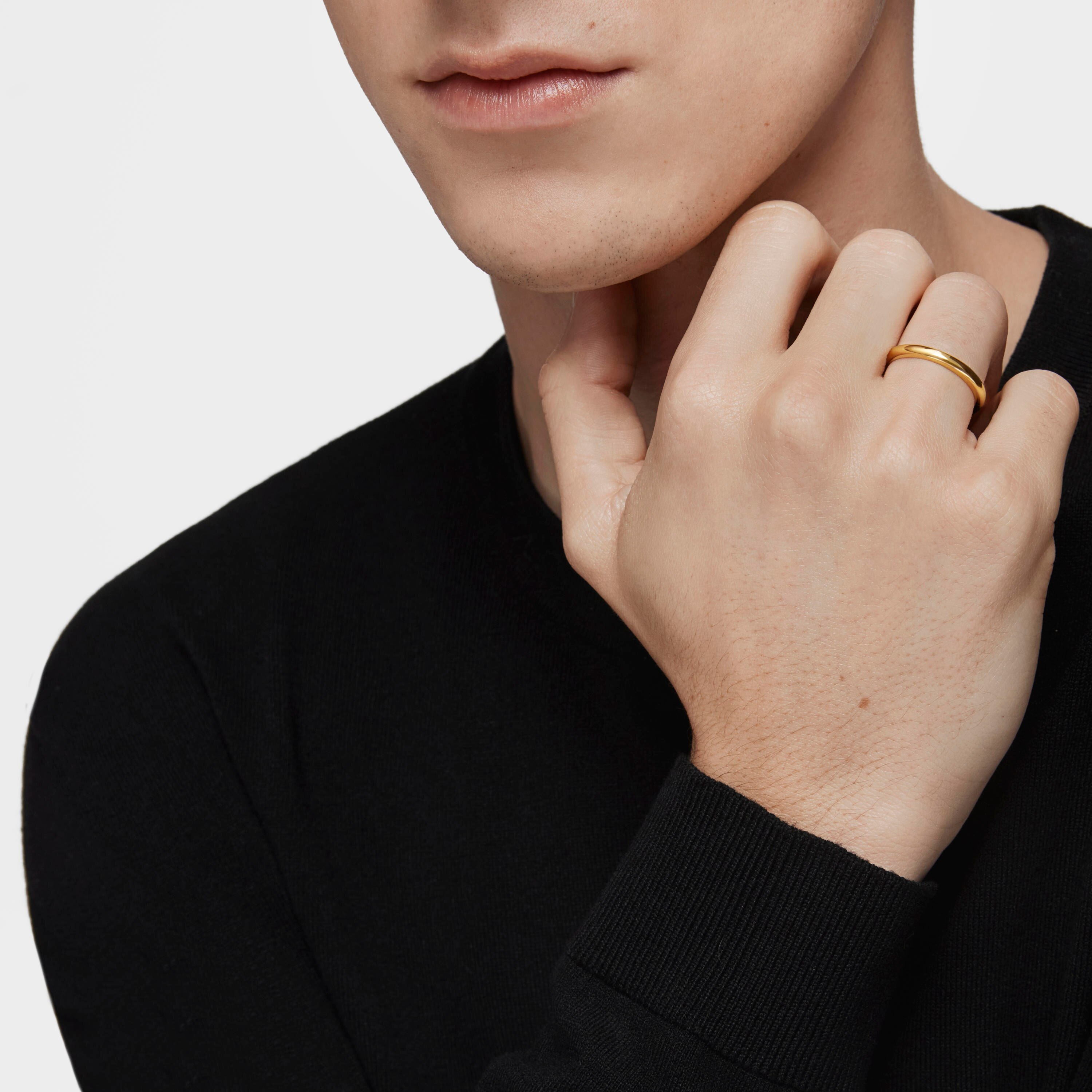 2.7 mm gold half-round wedding band Ring TOUS Alianzas