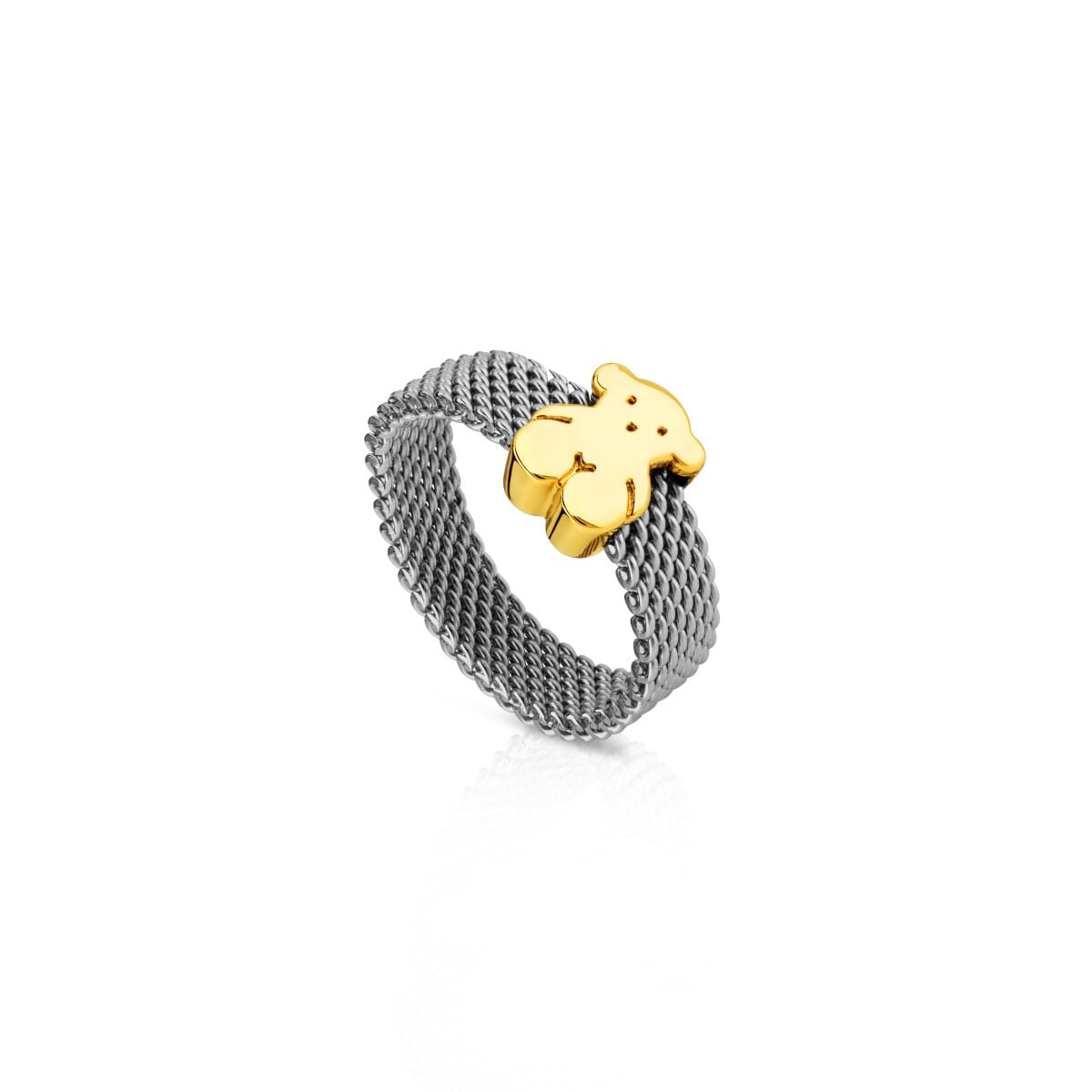 Anillo de acero motivo oso Sweet Dolls