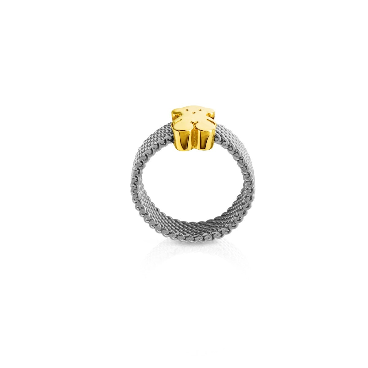Anillo de acero motivo oso Sweet Dolls