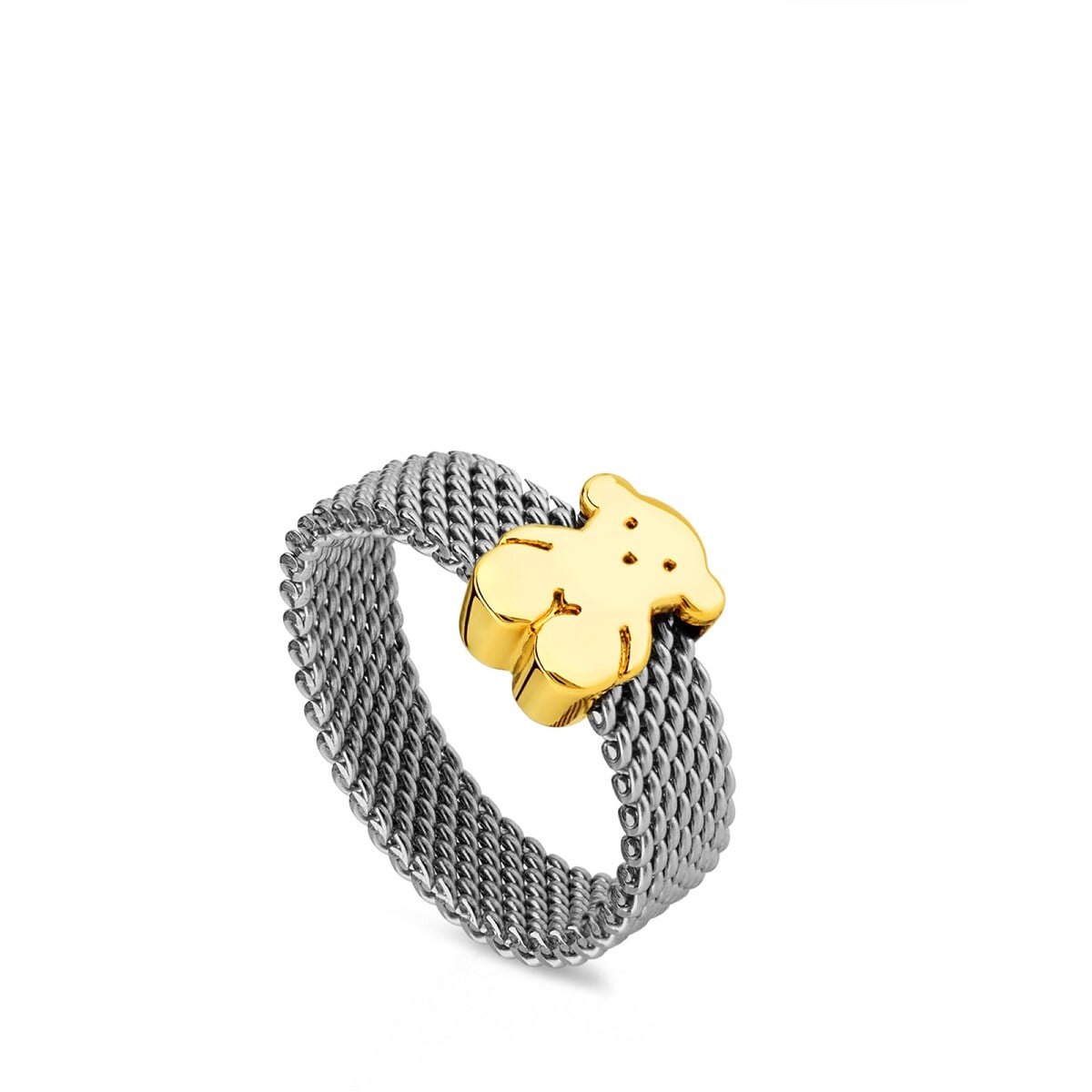 Anillo de acero motivo oso Sweet Dolls