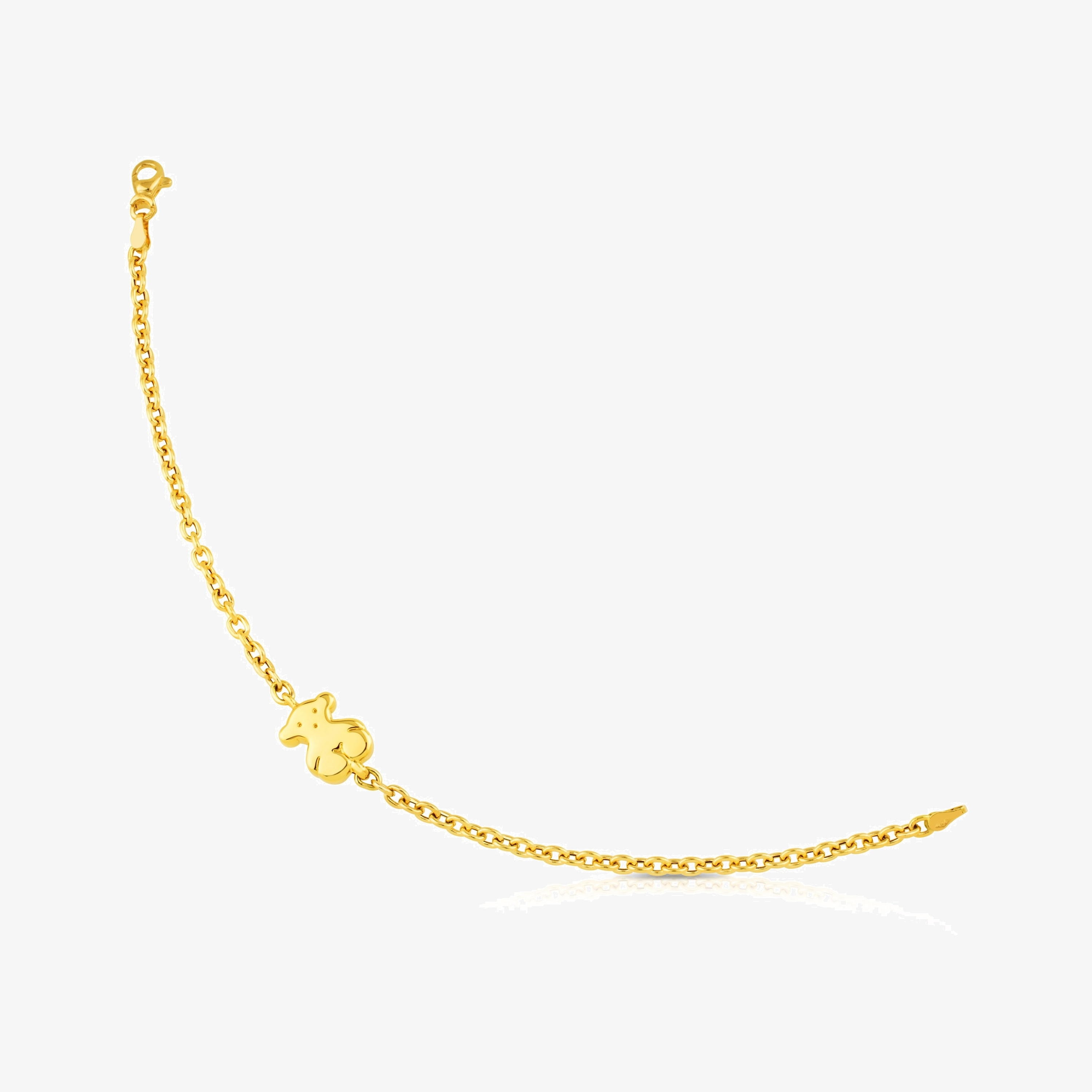 18K solid gold Sweet Dolls Bracelet Bear motif