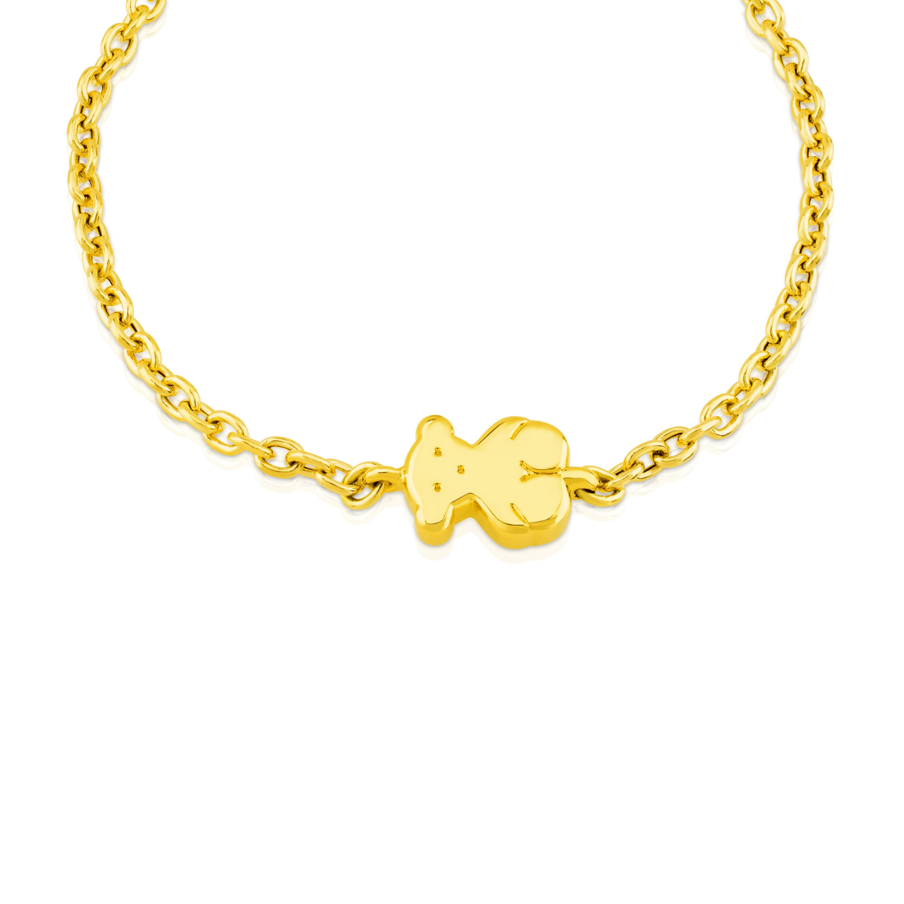 18K solid gold Sweet Dolls Bracelet Bear motif