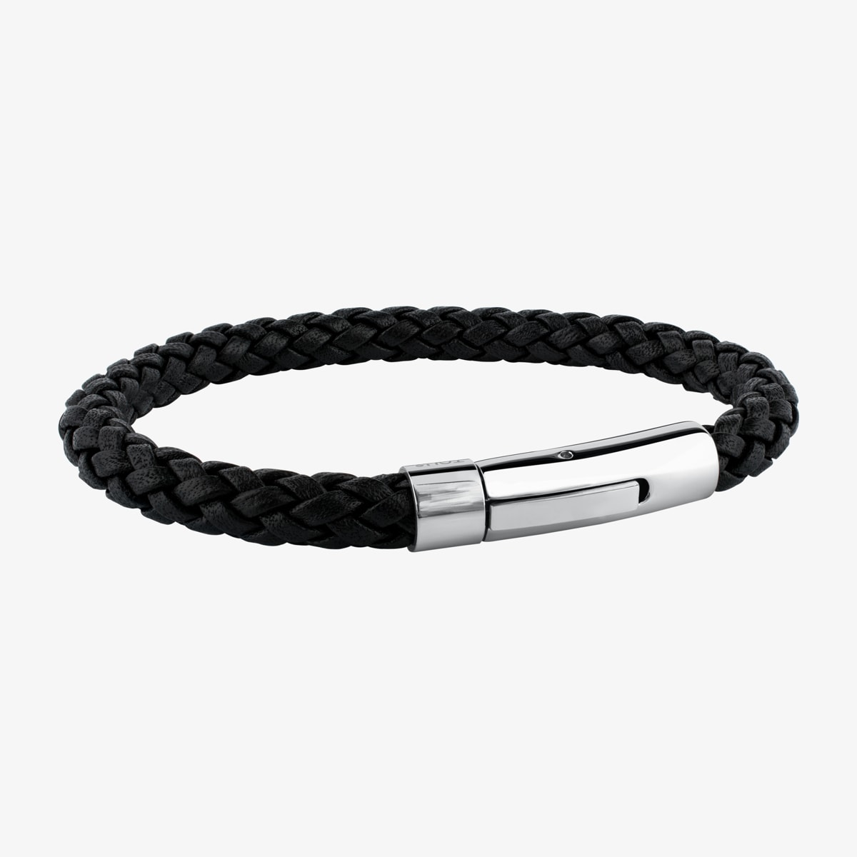 Tous - Pulsera En Acero Y Cuero Trenzado Tous Man - Negro