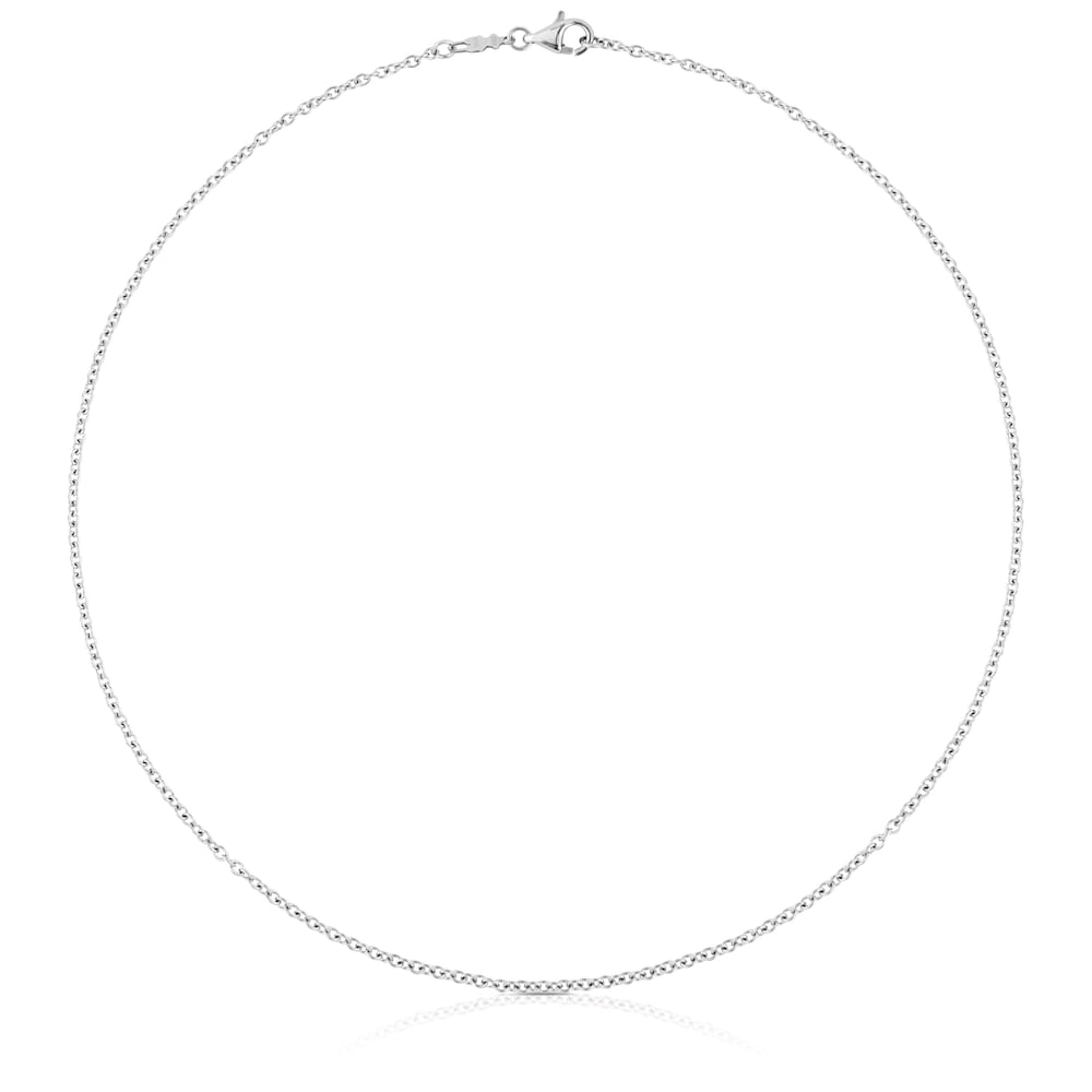 Gargantilla de acero con anillas, 45 cm Chain