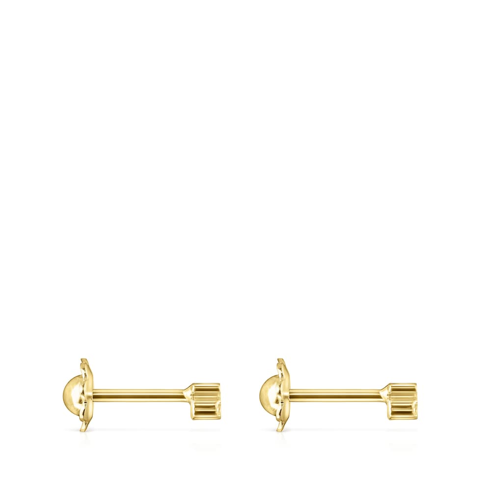 Straight Earrings in Gold image number 1