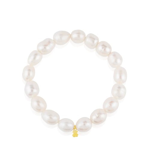Bra&ccedil;alet TOUS Pearls d'or i perles cultivades motiu &oacute;s