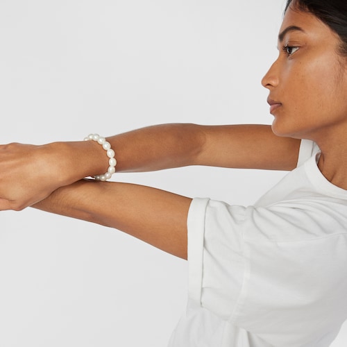 Bra&ccedil;alet TOUS Pearls d'or i perles cultivades motiu &oacute;s