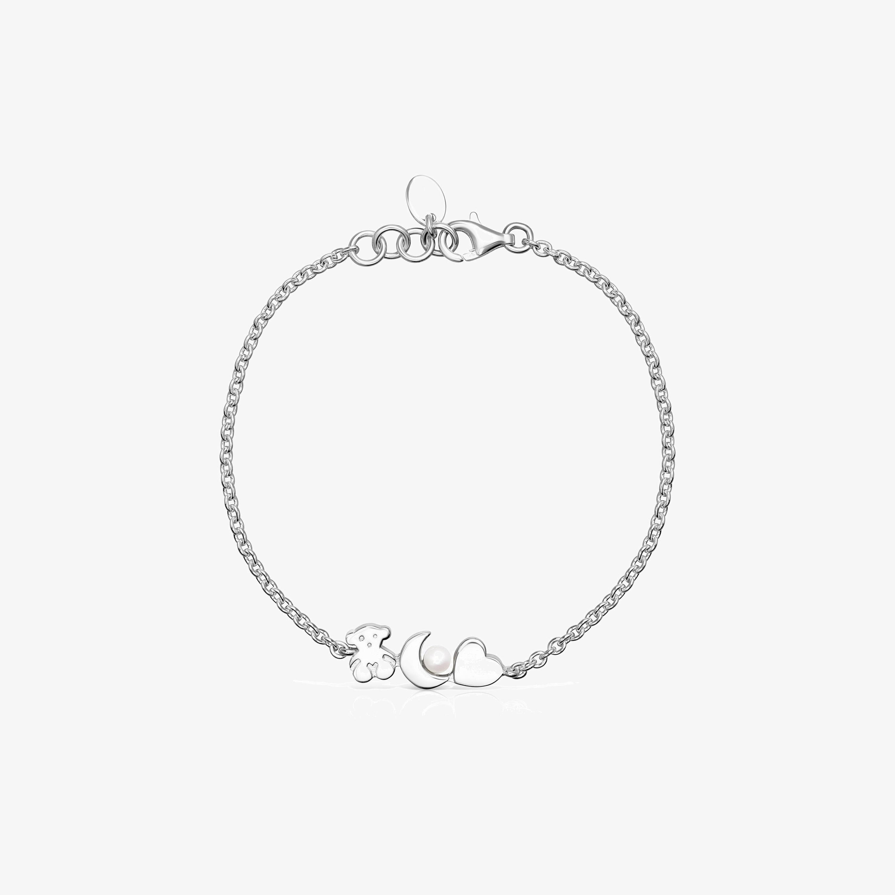 Nocturne Silver Bracelet with Pearl