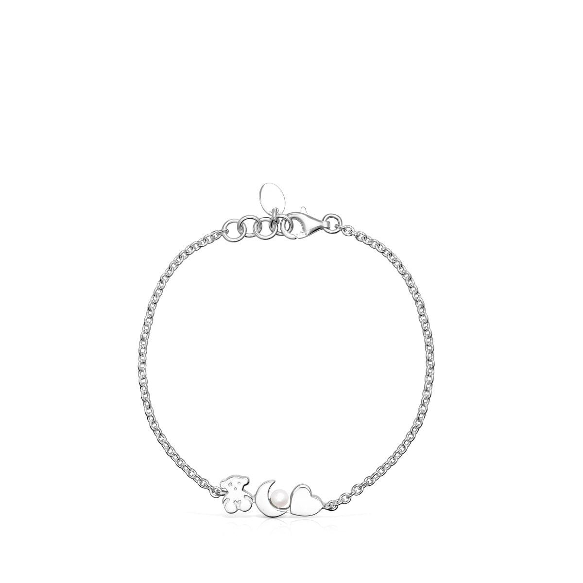 Pulsera de plata con perla Nocturne
