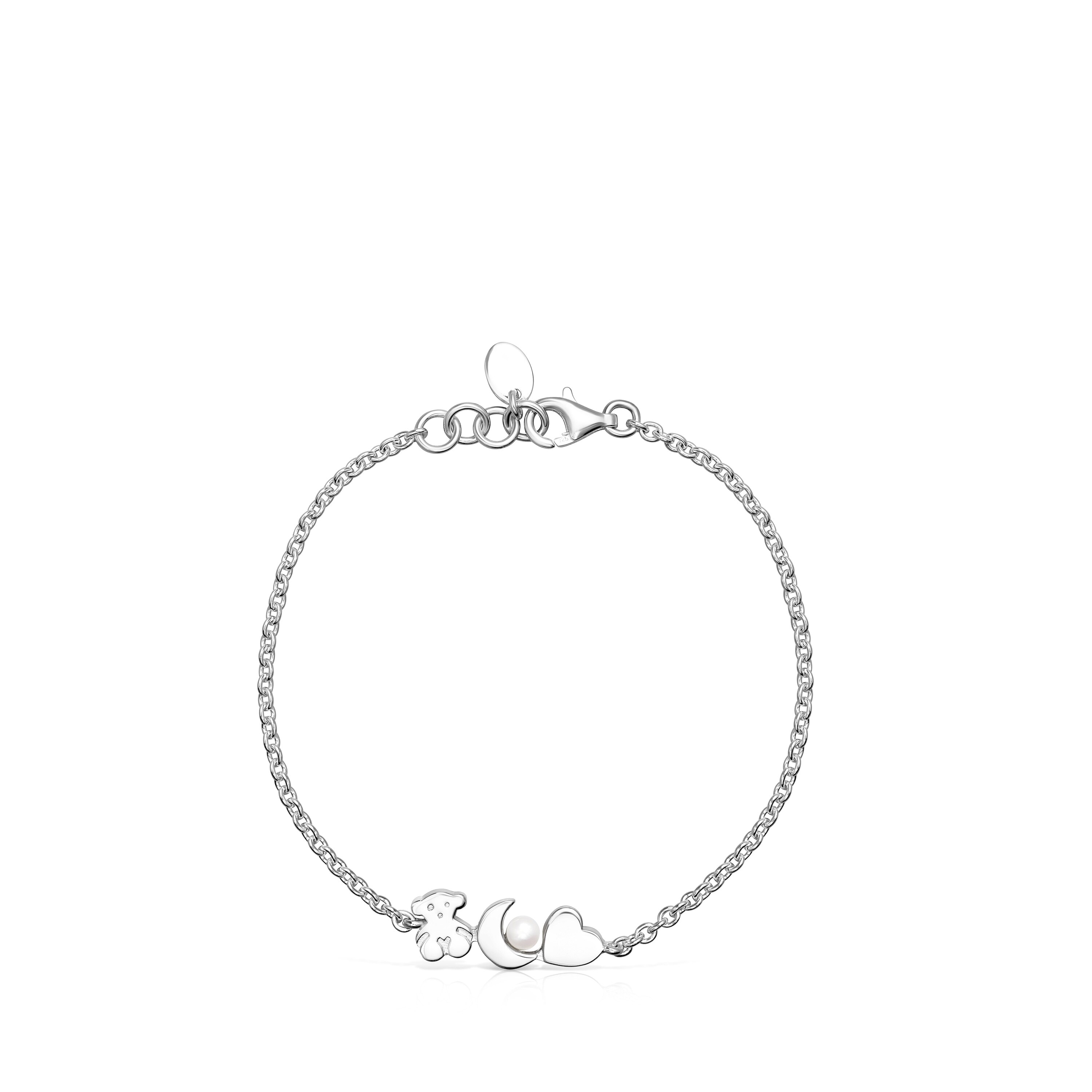 Nocturne Silver Bracelet with Pearl